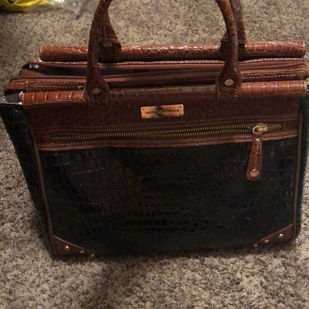 Luxurious black carry on/tote
